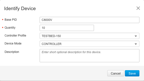 Add C8000v on PNP portal